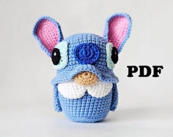 CROCHET PATTERN Gnome / Amigurumi tutorial PDF file Eng