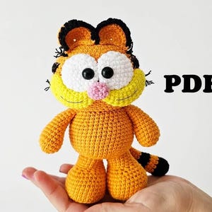 CROCHET PATTERN Red Cat / Amigurumi tutorial PDF file Eng