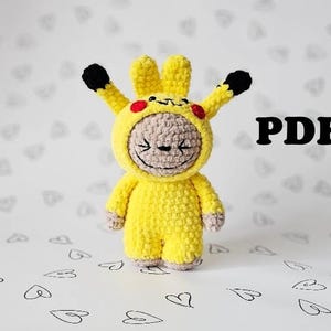 CROCHET PATTERN Labubu 18 cm / Amigurumi tutorial PDF file Eng