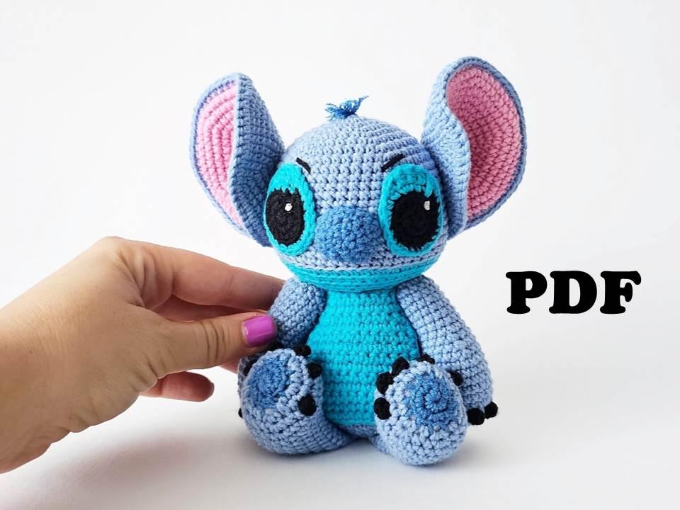CROCHET PATTERN Blue alien / Amigurumi tutorial PDF file Eng