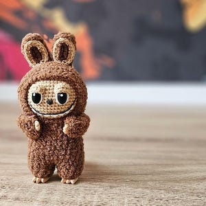 CROCHET PATTERN Labubu 18 cm / Amigurumi tutorial PDF file Eng