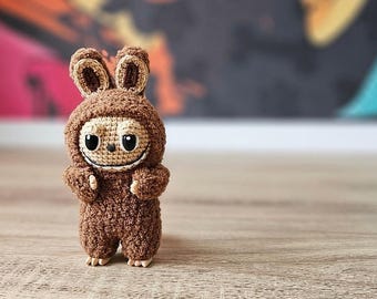 CROCHET PATTERN Labubu 18 cm / Amigurumi tutorial PDF file Eng
