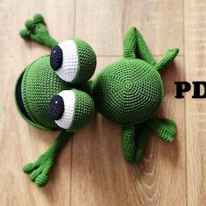 HÄKELANLEITUNG Frosch Türstopper / Amigurumi Anleitung PDF Datei engl