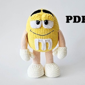 CROCHET PATTERN Yellow Candy / Amigurumi tutorial PDF file Eng