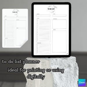 Priority to do list, weekly task list, ideal for printing, digital planner 2025