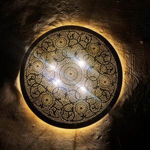 Marockansk mässingsvägglampa, marockansk utomhusvägglampa, etnisk vägglampa, marockansk metallvägglampa, marockansk lampa