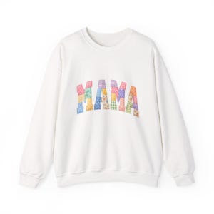 Mama patchwork letters Sweatshirt | colorful mommy design