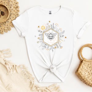 Bee Themed shirt, Bee Keeper shirt, Teacher Bee shirt, Earth Day, Save the Bees shirt, Nature Lover gift, Honey Bee gift, Floral Bee shirt