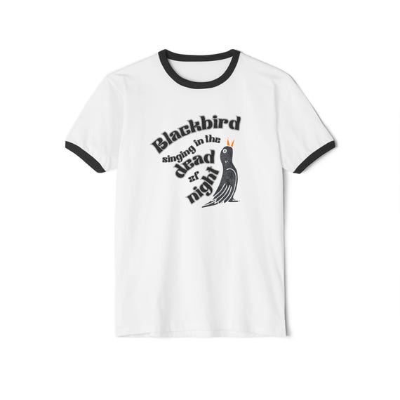 Blackbird Tshirt, Lyrics Quote, Music Lovers Gift, Beatles Lovers