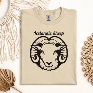 Custom Sheep Breed Tshirt, Icelandic Sheep Cotton Tee, Graphic T-Shirt for Shepherds, Perfect Gift for Farmers, Birthday or Casual Wear