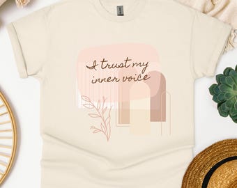 Personalized Affirmation Tee, Add your own Intention, Motivational T-Shirt for Mindfulness, Gifts for Friends, Self-Care Apparel, Spiritual