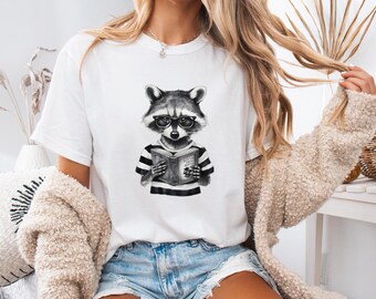 Comfort Colors Vintage Raccoon T-Shirt, Gift For Animal Lover, Retro Trash Panda Tee, Funny Animal Pun Shirt, Raccon Meme Tee, Trendy Animal