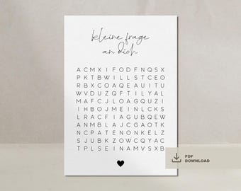 Pregúntale al Padrino: Rompecabezas de cartas ¿Quieres ser mi padrino? | bautismo de padrinos