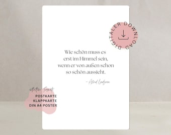 Sympathy card, farewell, how beautiful heaven must be, condolence card, farewell card, expression of sympathy, DIGITAL DOWNLOAD