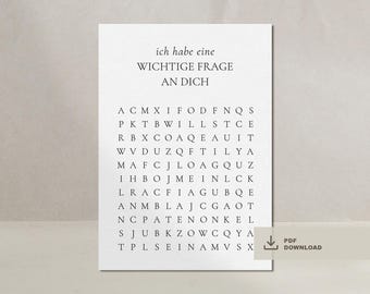 Pregúntale al Padrino: Rompecabezas de cartas ¿Quieres ser mi padrino? | bautismo de padrinos
