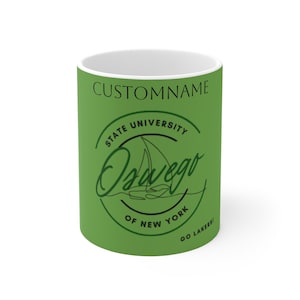 SUNY OSWEGO Mug 11oz, Lakers Coffee Cup, College Graduation Gift, School Spirit Mug, University Student Drinkware, Alumni, Dorm Cafe Decor