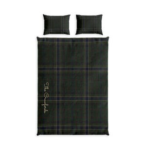 Custom Duvet Cover Personalized Bedding Set Queen Cotton Bed Linen Tartan Plaid Pattern Printed Comforter Case Sham Pillowcase Soft Textile