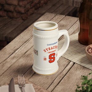 Syracuse University Beer Stein Mug - Class of 2029, Graduation Gift, College Barware, Student Drinkware, School Spirit Mug, Dorm Accessories