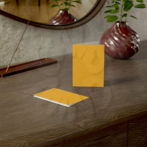 Jeu de cartes de voeux, jolis nuages jaunes, articles de papeterie, cartes de correspondance, messages manuscrits, lot de cartes de visite, cadeaux pour amis
