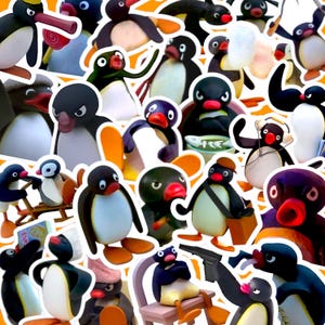 Pingu Meme Sticker Pack, Meme Stickers, Funny Stickers, Funny Memes, 1-30 pcs, Comedic Sticker Decal, Laptop Decal, NO DUPES