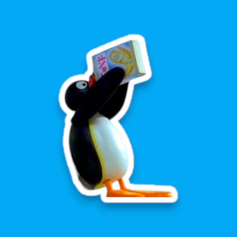 Pingu Meme Sticker Pack, Meme Stickers, Funny Stickers, Funny Memes, 1-30 pcs, Comedic Sticker Decal, Laptop Decal, NO DUPES image 4