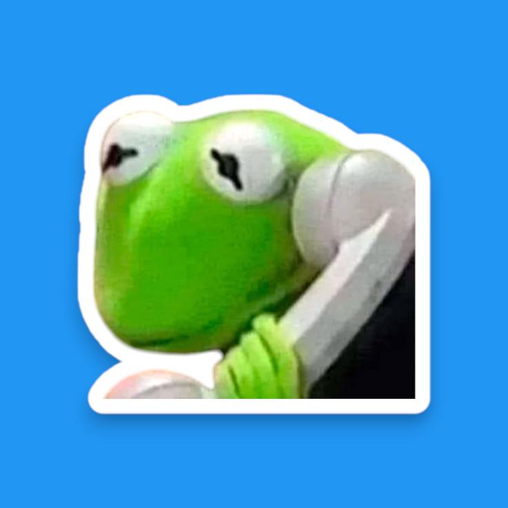 Kermit Sticker Pack, Meme Stickers, Funny Stickers, Funny Memes, 1-10 ...
