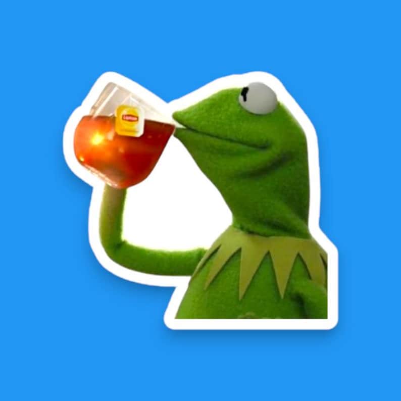 Kermit Sticker Pack, Meme Stickers, Funny Stickers, Funny Memes, 1-10 ...