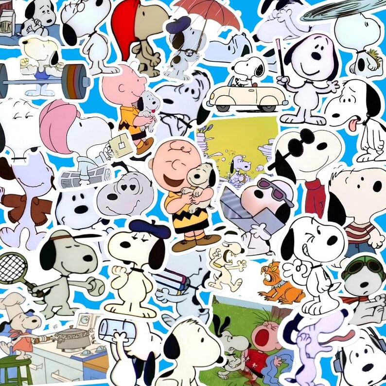 Snoopy Charlie Brown Sticker Pack, Iconic Characters, TV Series Sticker ...