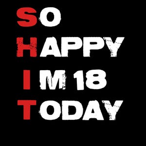 18 JAHRE GEBURTSTAG DESIGN
