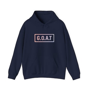 GOAT Unisex Heavy Blend Hooded Sweatshirt Motivational Hoodie Empowering Sweatshirt Gift for Friends Cozy Layering Top