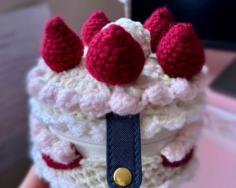 Gehäkelte Kuchen Schmuckschatulle