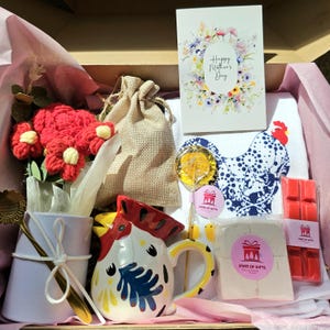 Caixa de presente de frango, Caixa de presente hygge aconchegante, Caixa de presente de autocuidado, Conjunto de presente de Dia das Mães para sua mãe, saudades, enviando um abraço, presente para colegas