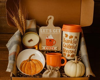Thanksgiving Gift Box – Cozy Fall Gift Set – Autumn Care Package for Her