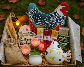 Cozy Thanksgiving Box – Rustic Fall Gift Set for Home and Heart