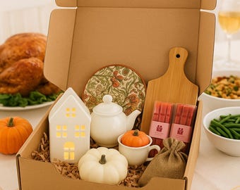 Cozy Thanksgiving Gift Box | Fall Hygge Box | Grateful & Blessed Autumn Gift Se