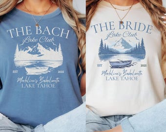 Bachelorette Lake Club PNG: Design personalizzato per magliette da festa (download digitale)
