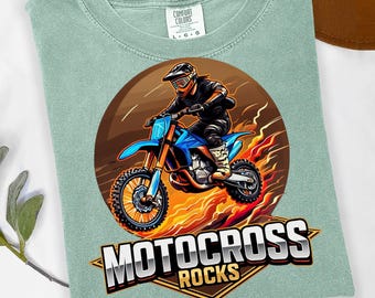 Motocross Art Print: Racing PNG File, Wall Decor (Digital Download)