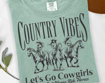 Country Cowgirl PNG: Western Sublimation Design (Digital Download)