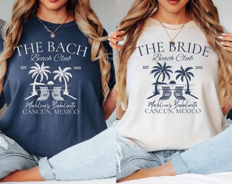 Club per addio al nubilato in spiaggia PNG: Design personalizzato per la festa di addio al nubilato (Download digitale)
