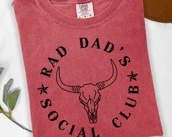 Western Rad Dad Social Club PNG - Father's Day Digital Download