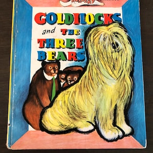 Goldilocks & The Three Bears Tony Palazzo Nursery Book Sheepdog 1950s Vintage Children