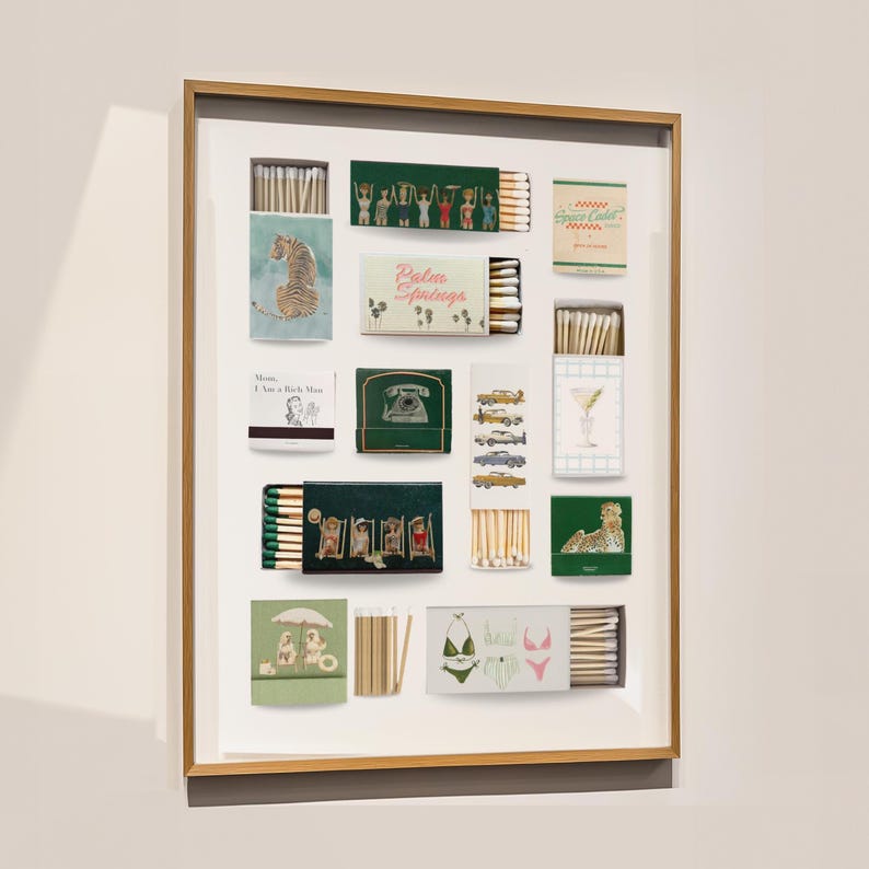 Pinterest Matchbook Example Green Matchbook Template – Editable Gift & Party Keepsake · Matchbox ...