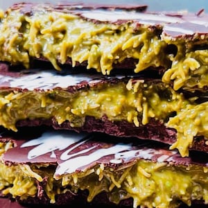 Dubai Chocolate Pistachio Knafeh  Bar made with Kataifi