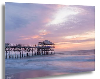 Cocoa Beach Pier Sunrise Photo: Pastel Coastal Wall Art
