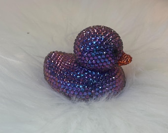 Bling Rhinestone Duck | Purple/BlueSparkly Duck Decor