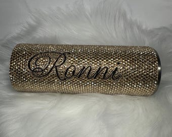 Luxury Personalized Rhinestone 20oz Skinny Tumbler