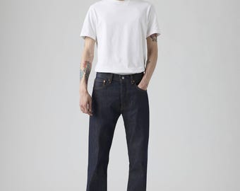 Levi's 501 Original Shrink-To-Fit Men's Jeans Classic Straight Leg Denim Pants Button Fly Blue Jeans