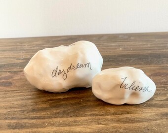 Cloud Writing Daydream believer ceramic clouds