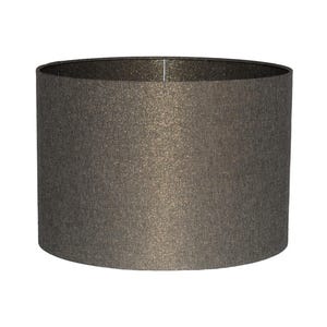 Peut inclure: Abat-jour cylindrique en tissu texturé neutre. L'abat-jour est de couleur bronze sourd, avec un léger éclat métallique. La forme est un simple tambour, adapté à diverses bases de lampes. L'abat-jour est conçu pour diffuser la lumière.