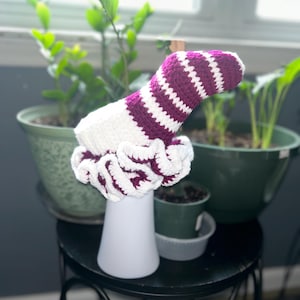 Crochet Ruffle Socks